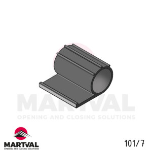 Silicone profile 101/7 with adhesive tape